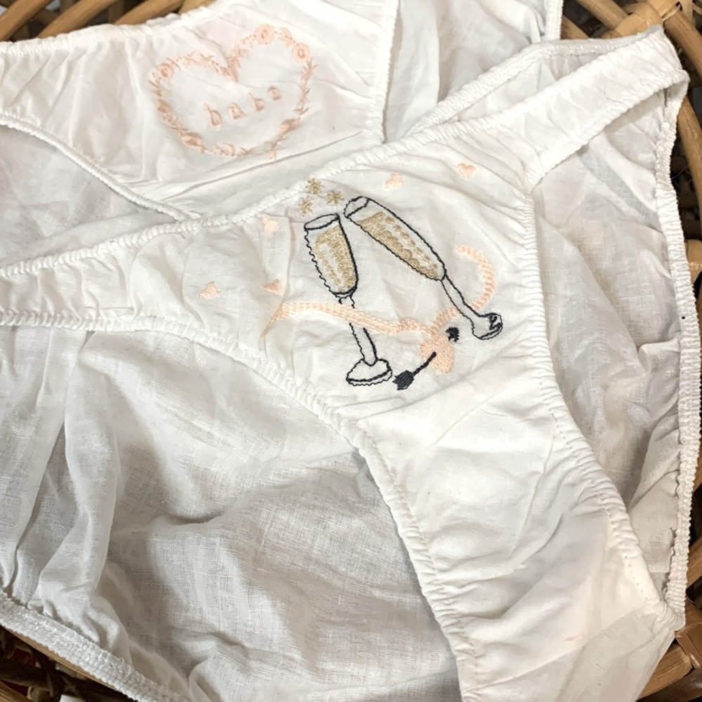 Free people X Only hearts sweetheart celebration bridal bachelorette panty set 2